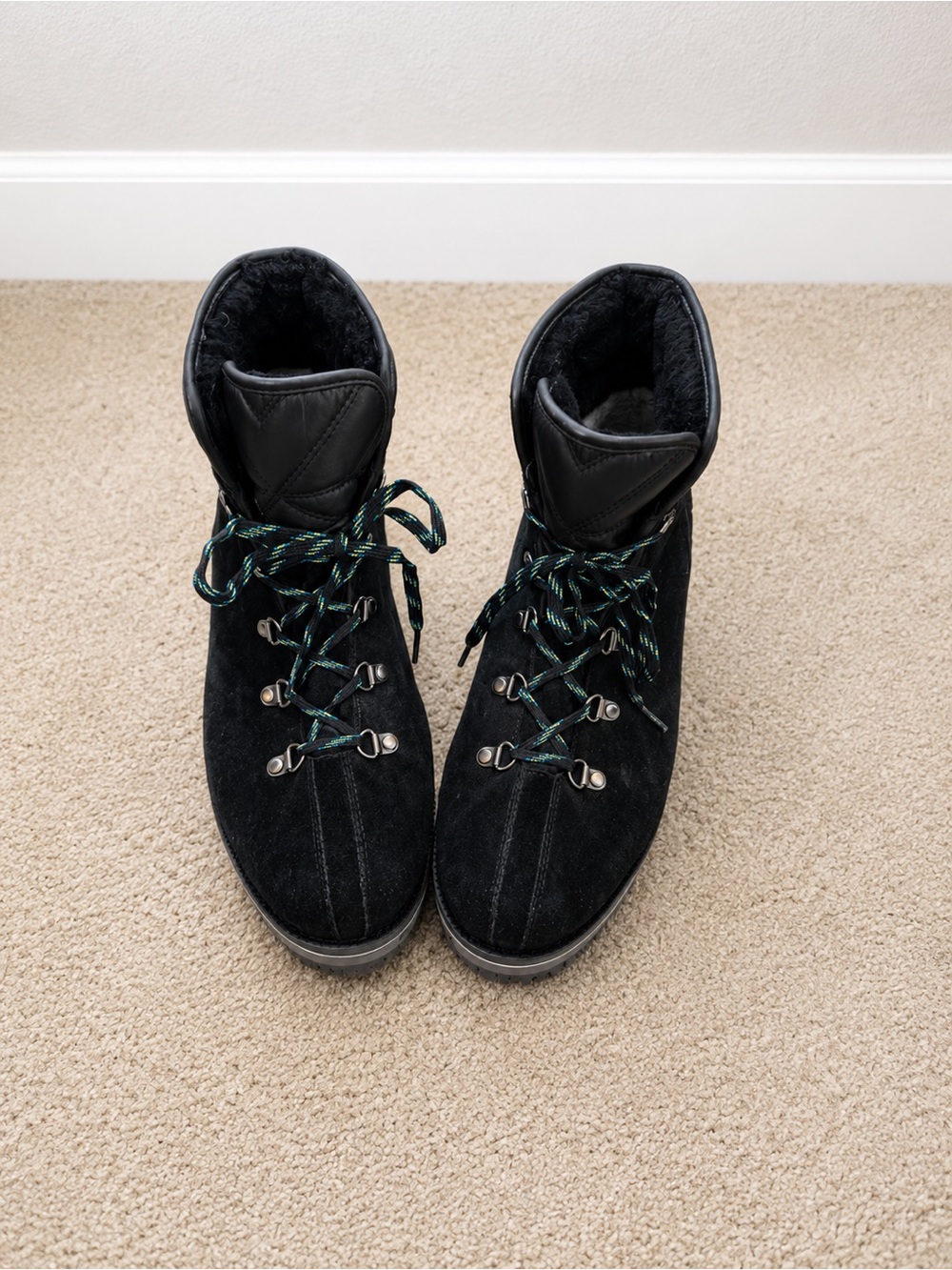 UGG Black Suede Lace-Up Boots 🖤
